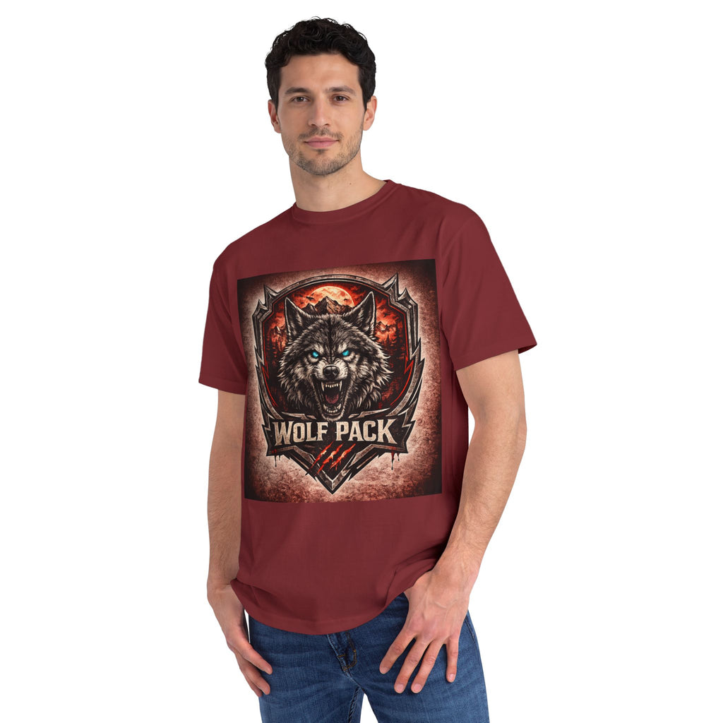 Wolf Pack Graphic T-Shirt — Fierce Wolf Emblem Tee