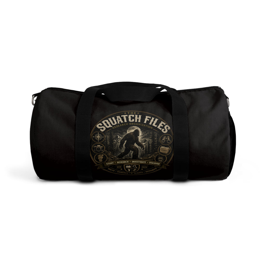 Squatch Files Duffel Bag — Bigfoot Camping & Gym Travel Gear