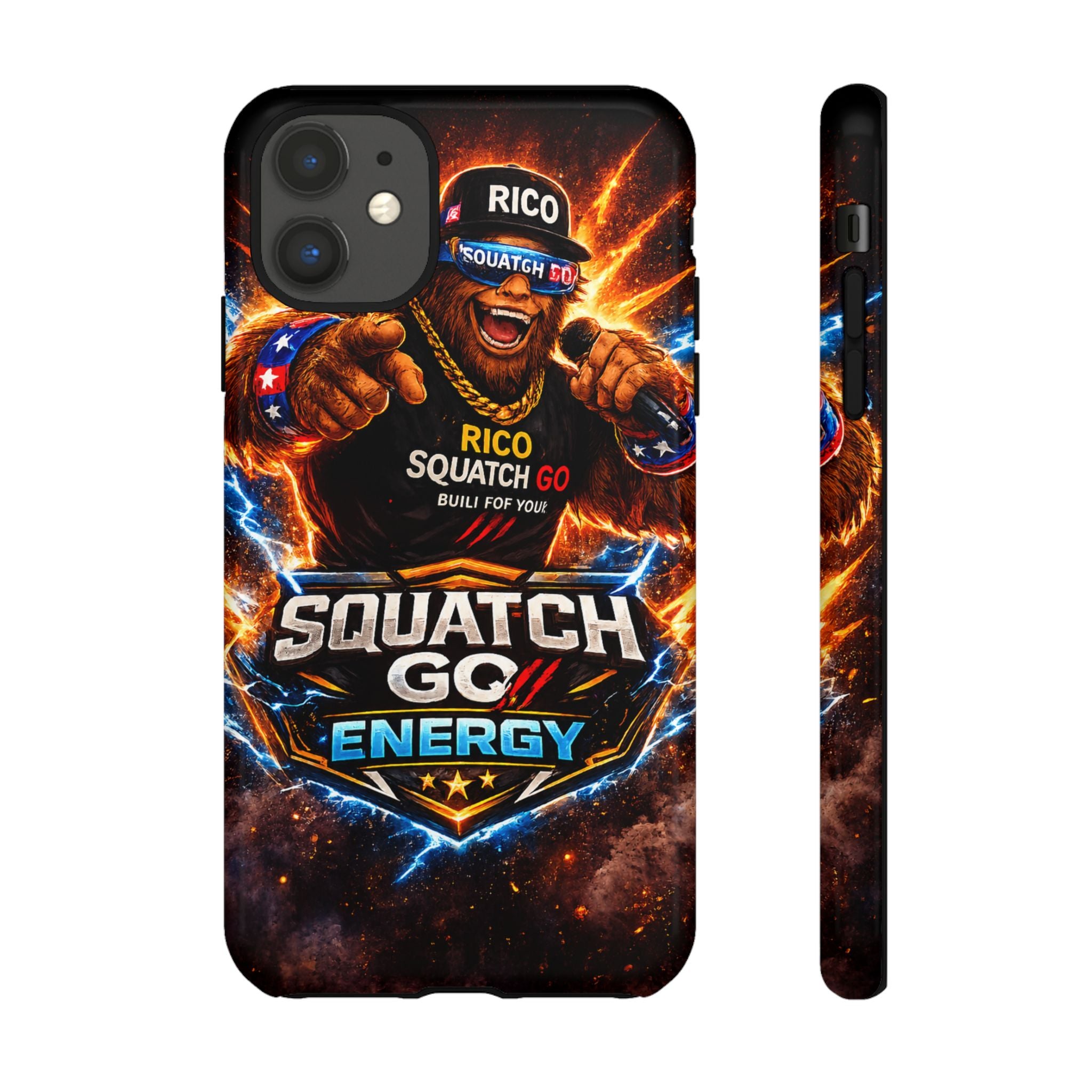 Squatch Go Energy Phone Case — 'Rico Squatch Go' Gamer Energized Tough Case