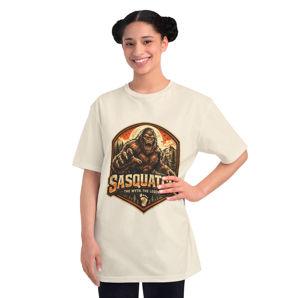 Sasquatch Graphic T-Shirt — "Sasquatch: The Myth The Legend" Retro Outdoor Tee