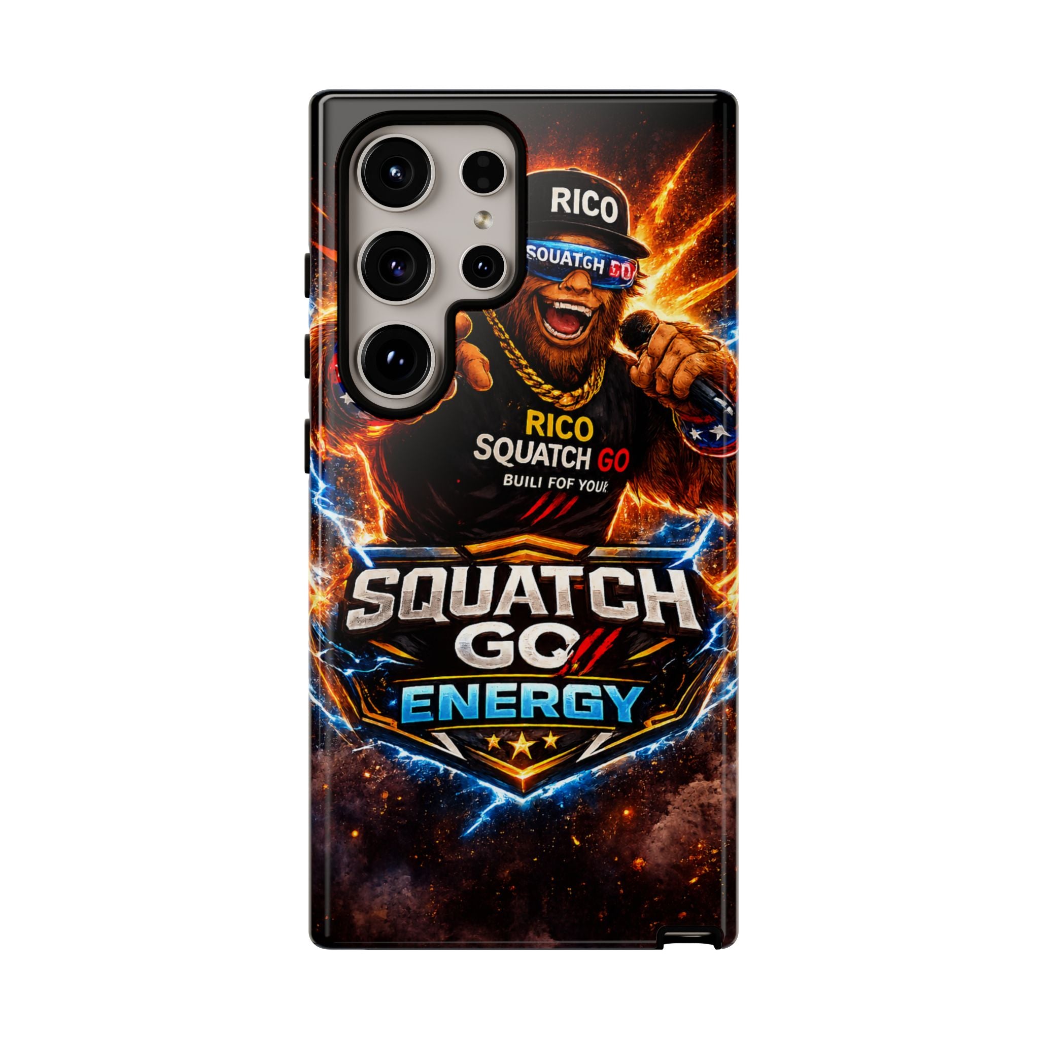 Squatch Go Energy Phone Case — 'Rico Squatch Go' Gamer Energized Tough Case
