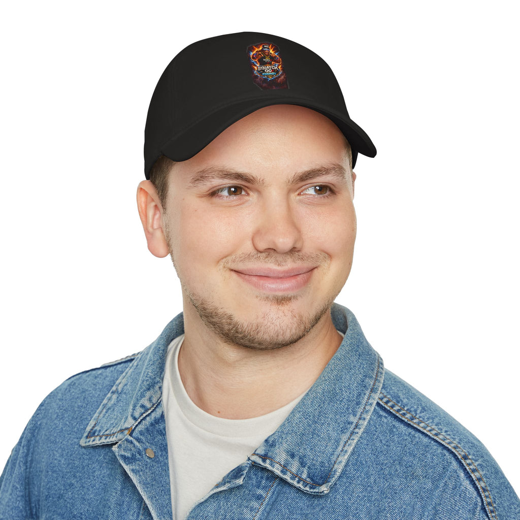 Dragon Skull Gaming Cap — Low Profile Baseball Hat with Fiery Graphic