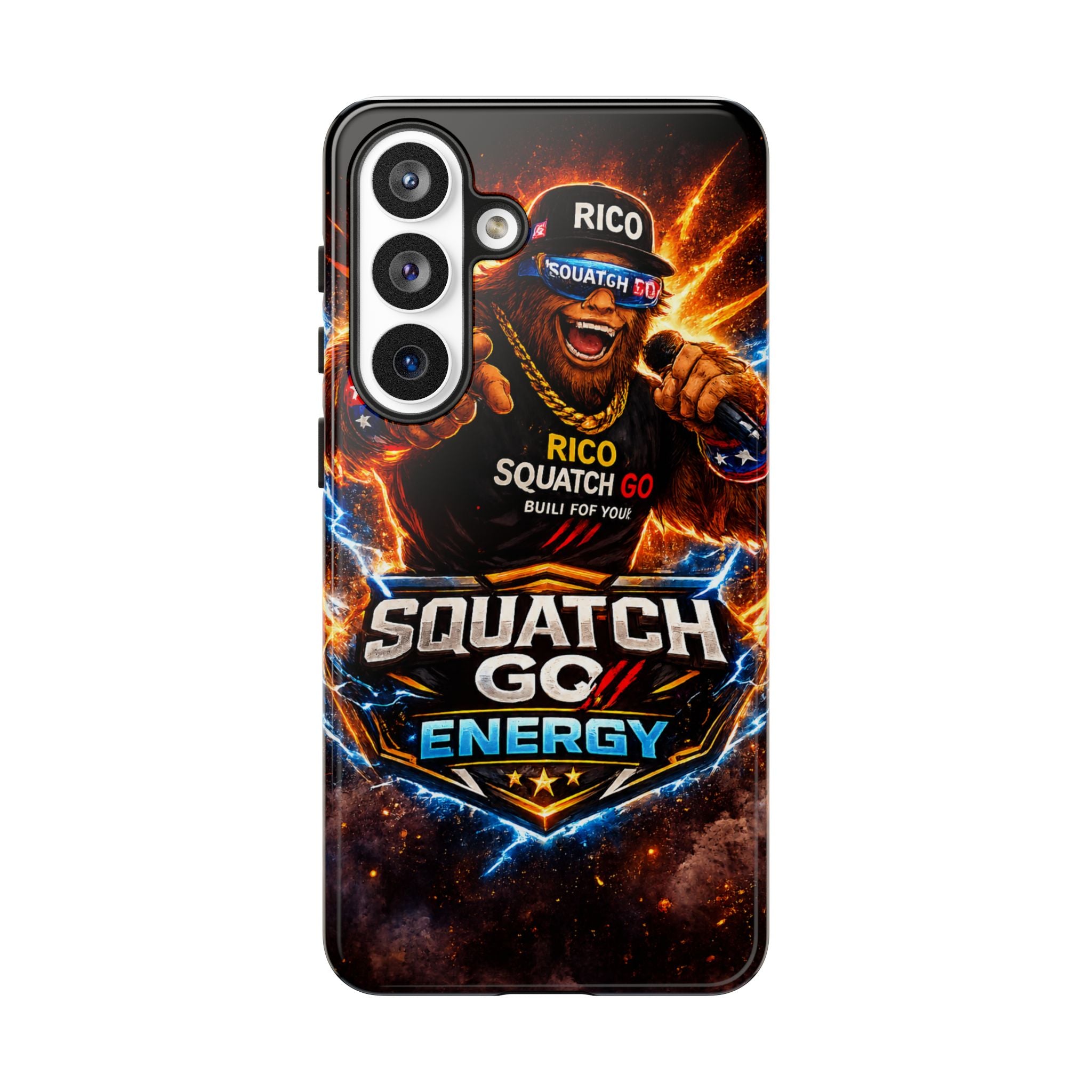 Squatch Go Energy Phone Case — 'Rico Squatch Go' Gamer Energized Tough Case