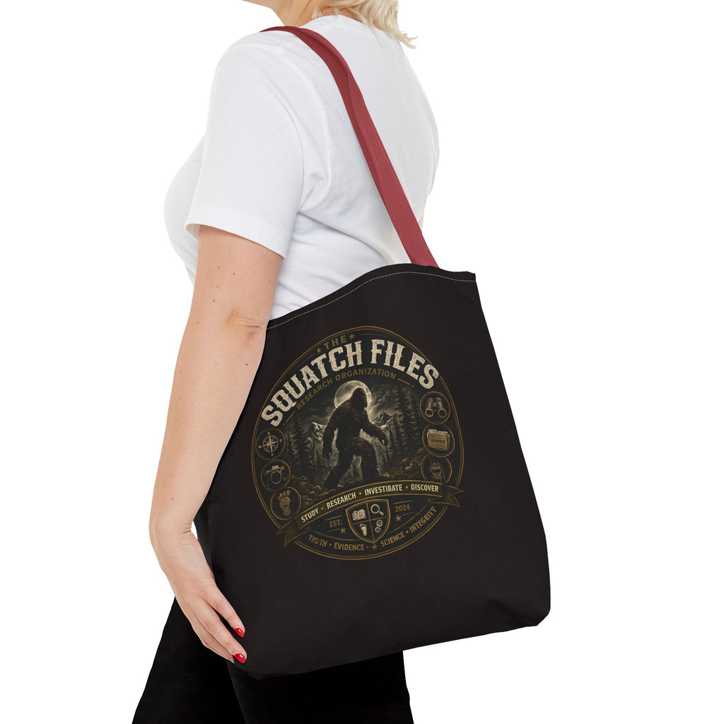 Squatch Files Tote Bag — Bigfoot Investigation Graphic Tote