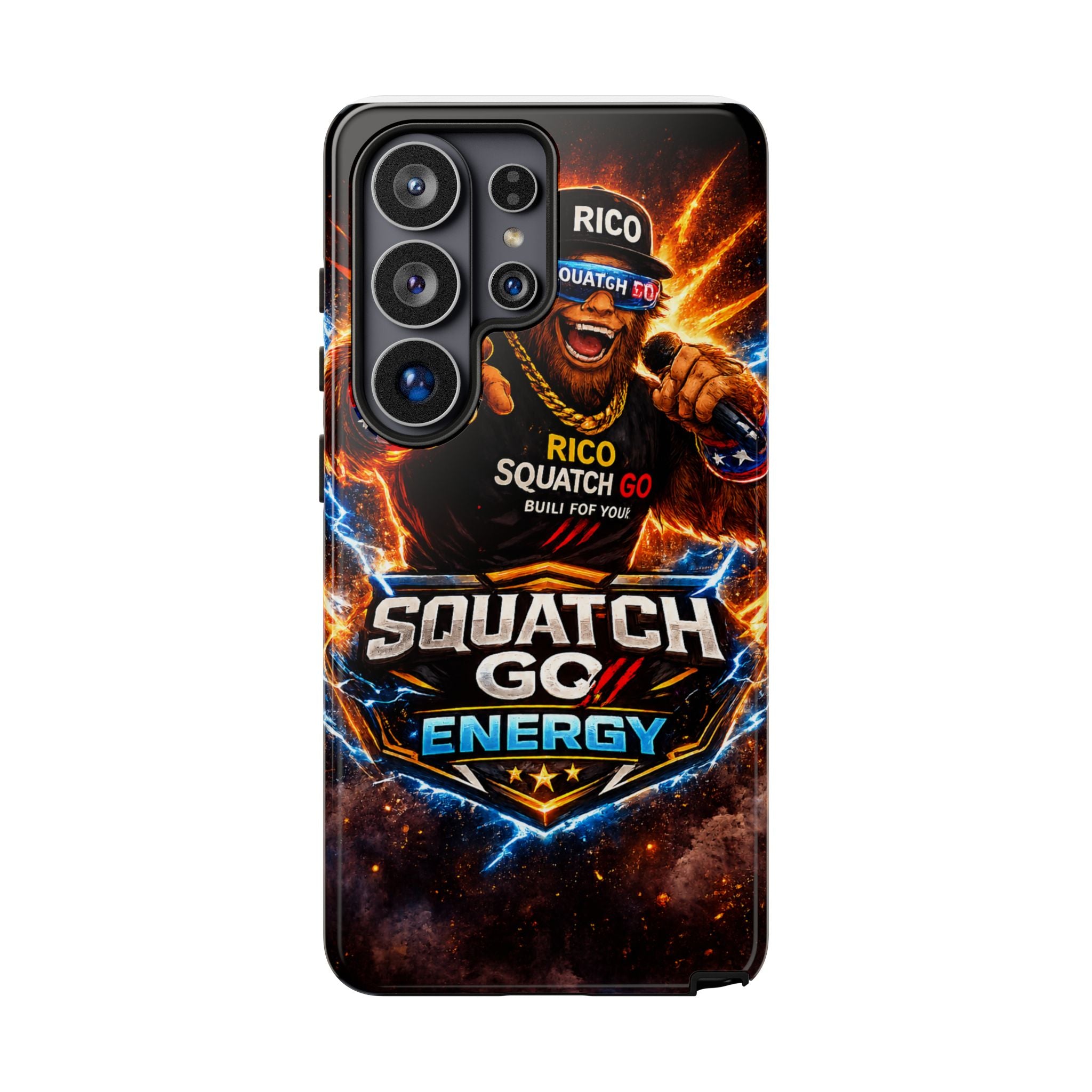Squatch Go Energy Phone Case — 'Rico Squatch Go' Gamer Energized Tough Case