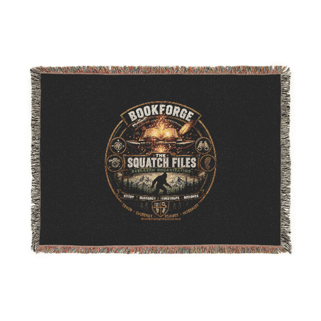Woven Blanket — 'Codecops Squatch Files' Retro Patch Throw