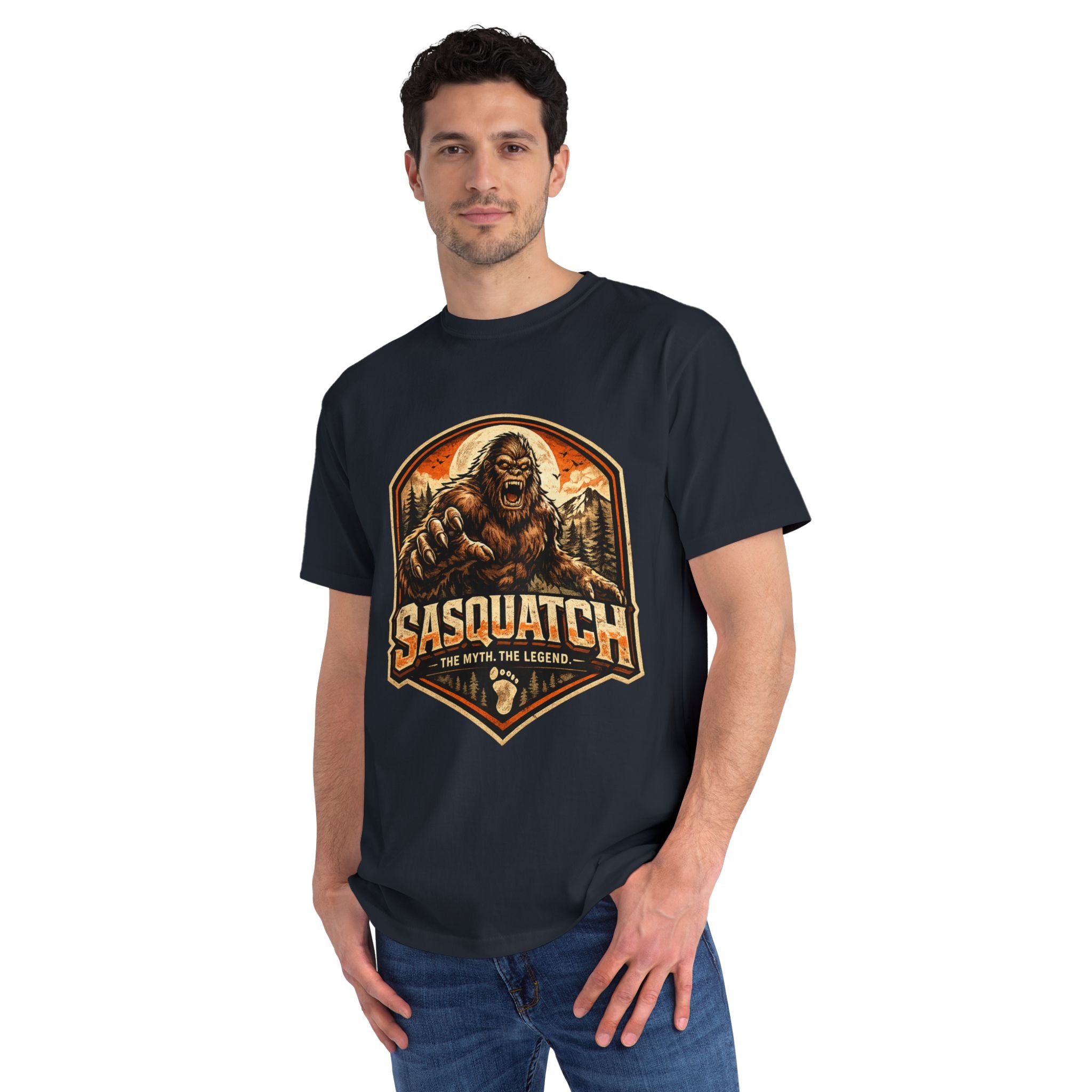 Sasquatch Graphic T-Shirt — "Sasquatch: The Myth The Legend" Retro Outdoor Tee