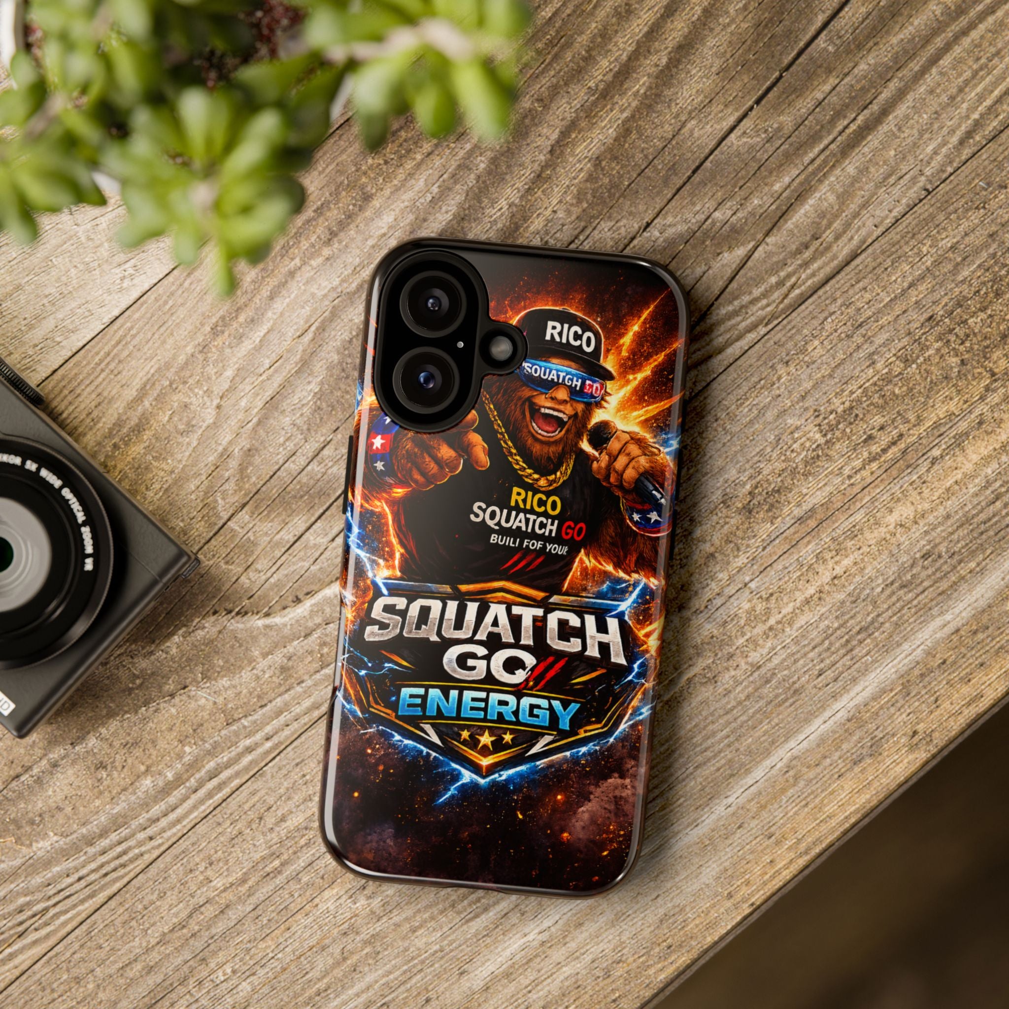 Squatch Go Energy Phone Case — 'Rico Squatch Go' Gamer Energized Tough Case