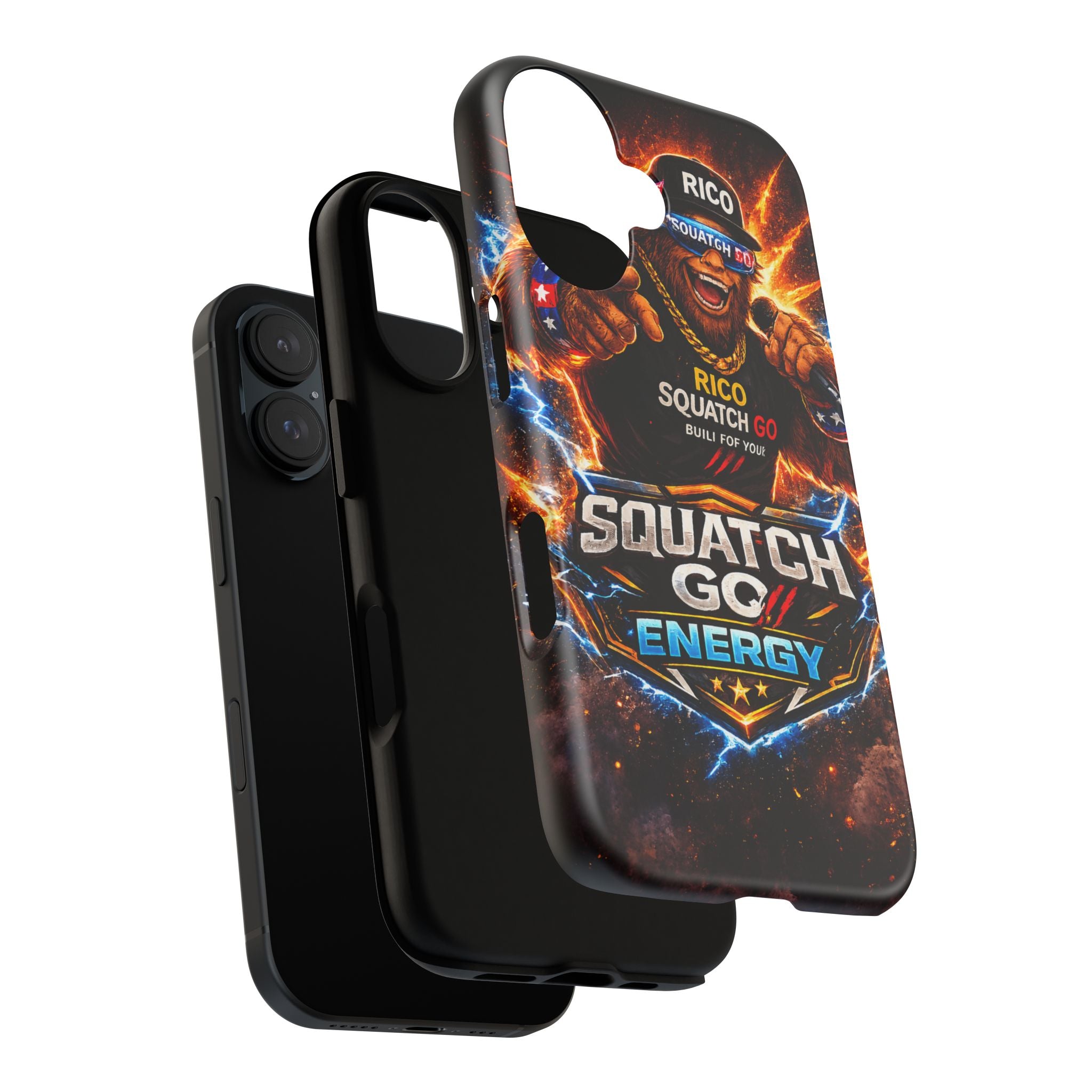 Squatch Go Energy Phone Case — 'Rico Squatch Go' Gamer Energized Tough Case
