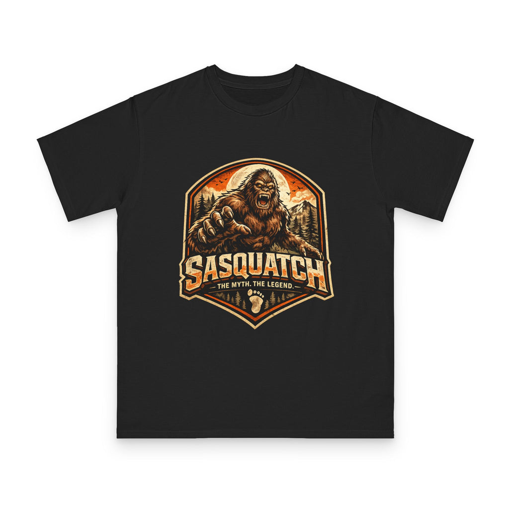 Sasquatch Graphic T-Shirt — "Sasquatch: The Myth The Legend" Retro Outdoor Tee