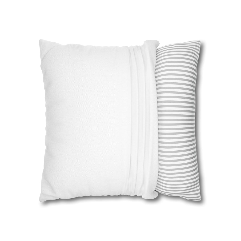 Roaring White Tiger Decorative Pillowcase — Blue Eyes Accent Throw Pillow