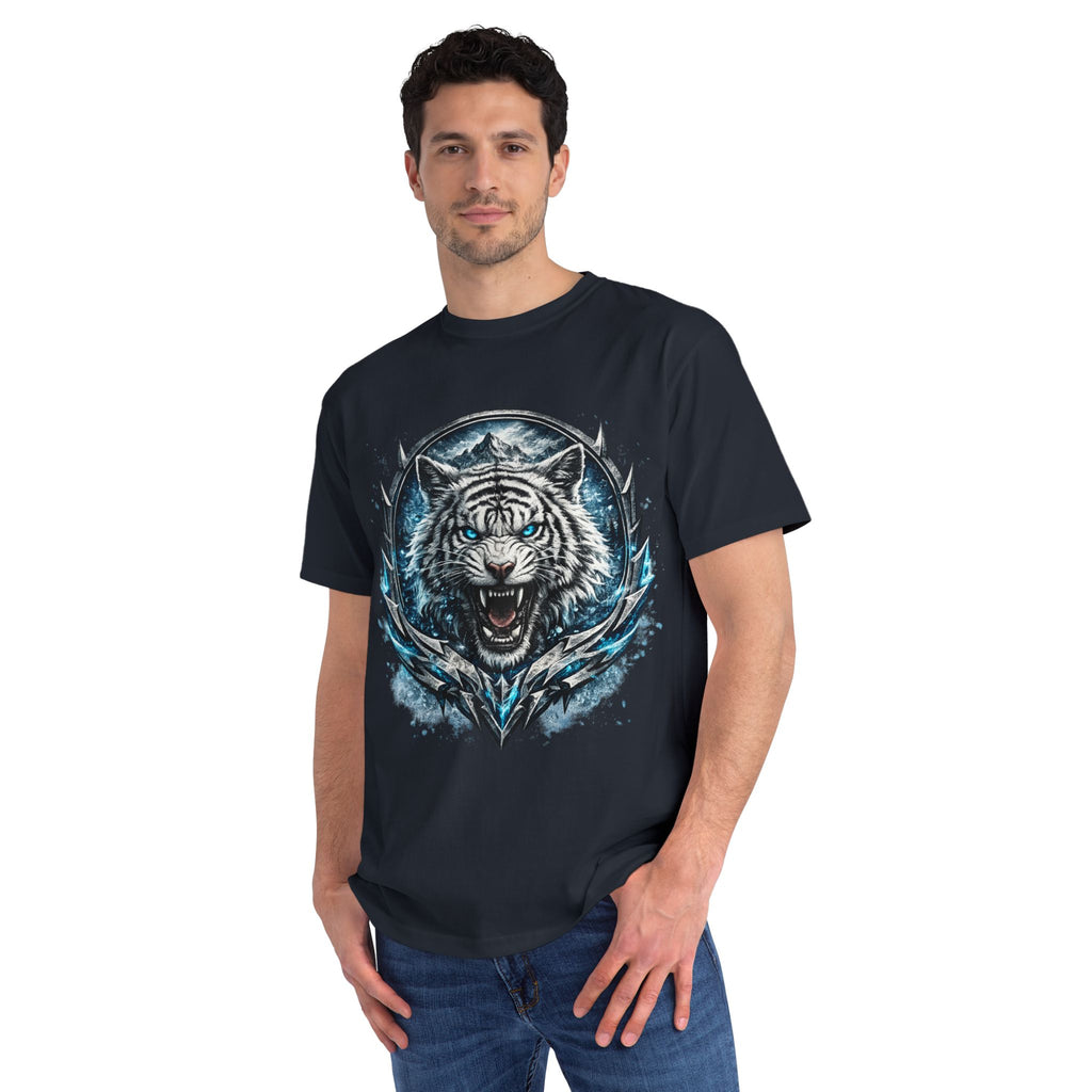 White Tiger Graphic T-Shirt — Fierce Ice-Cold Predator Design