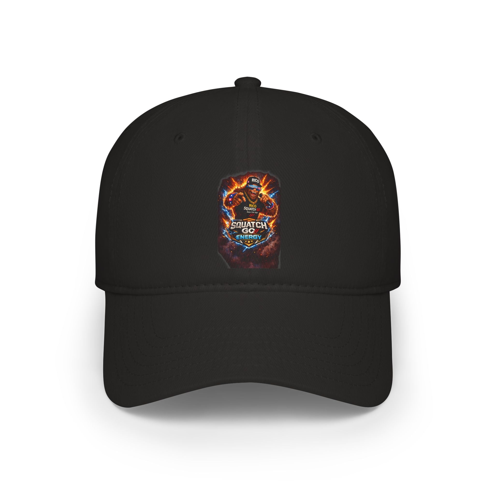 Dragon Skull Gaming Cap — Low Profile Baseball Hat with Fiery Graphic