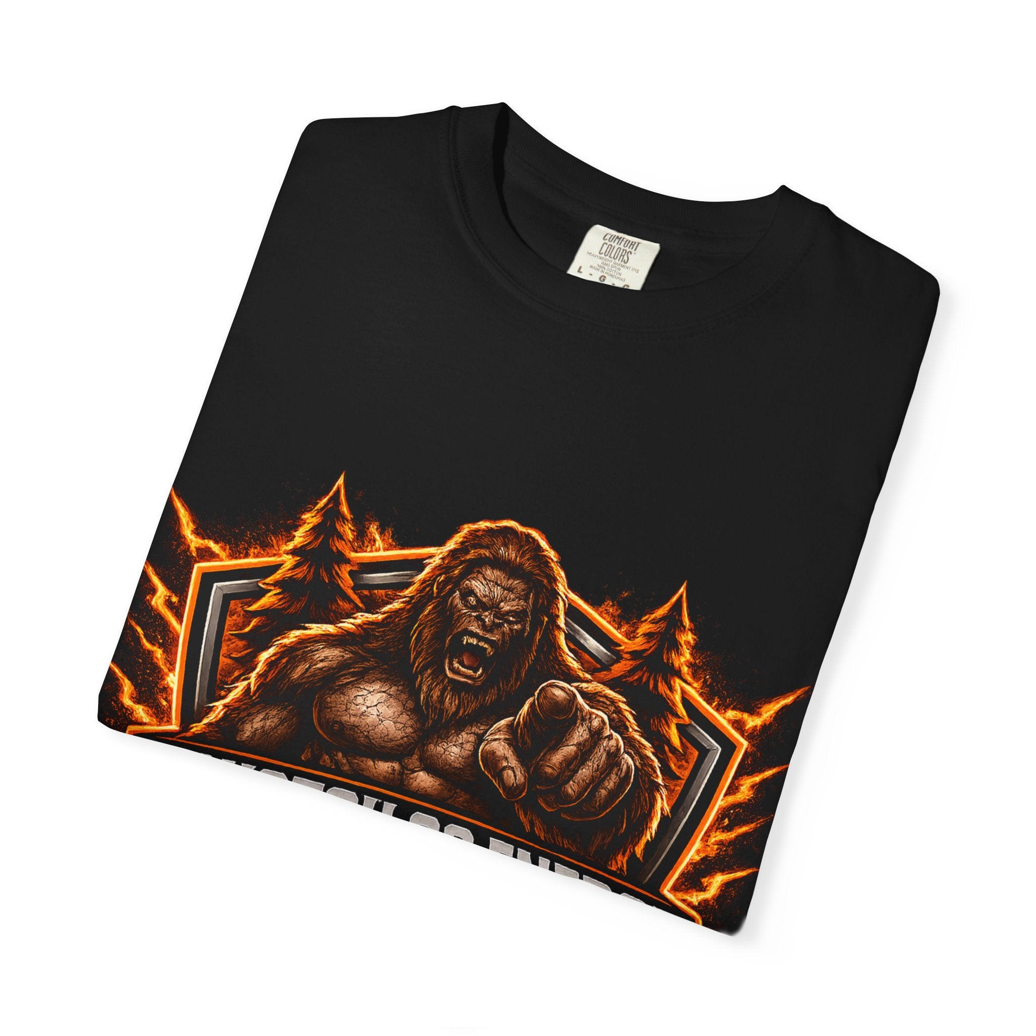 Squatch Go Energy T-Shirt — Sasquatch Vintage Badge Tee (Made by Nature • Built by Science)