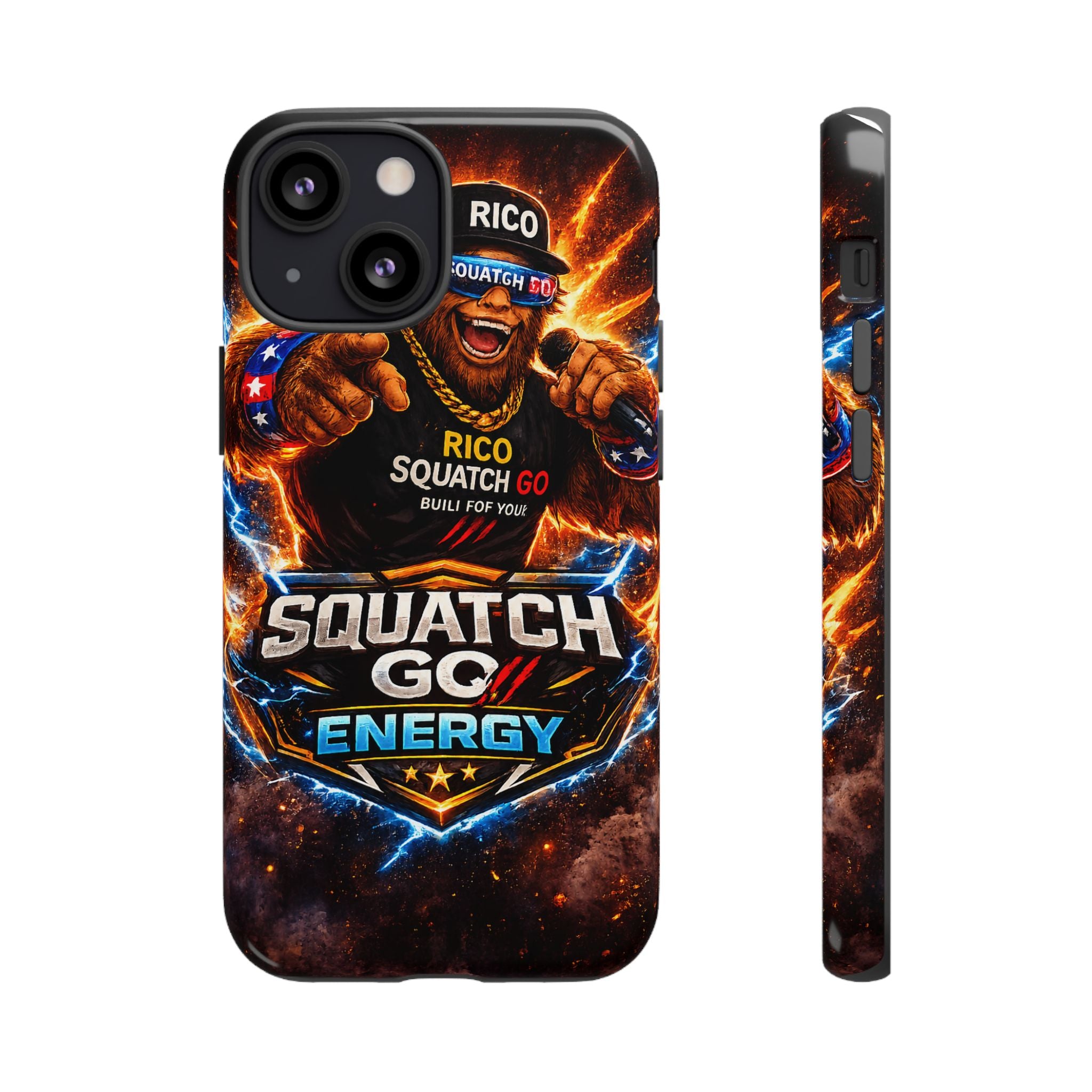 Squatch Go Energy Phone Case — 'Rico Squatch Go' Gamer Energized Tough Case