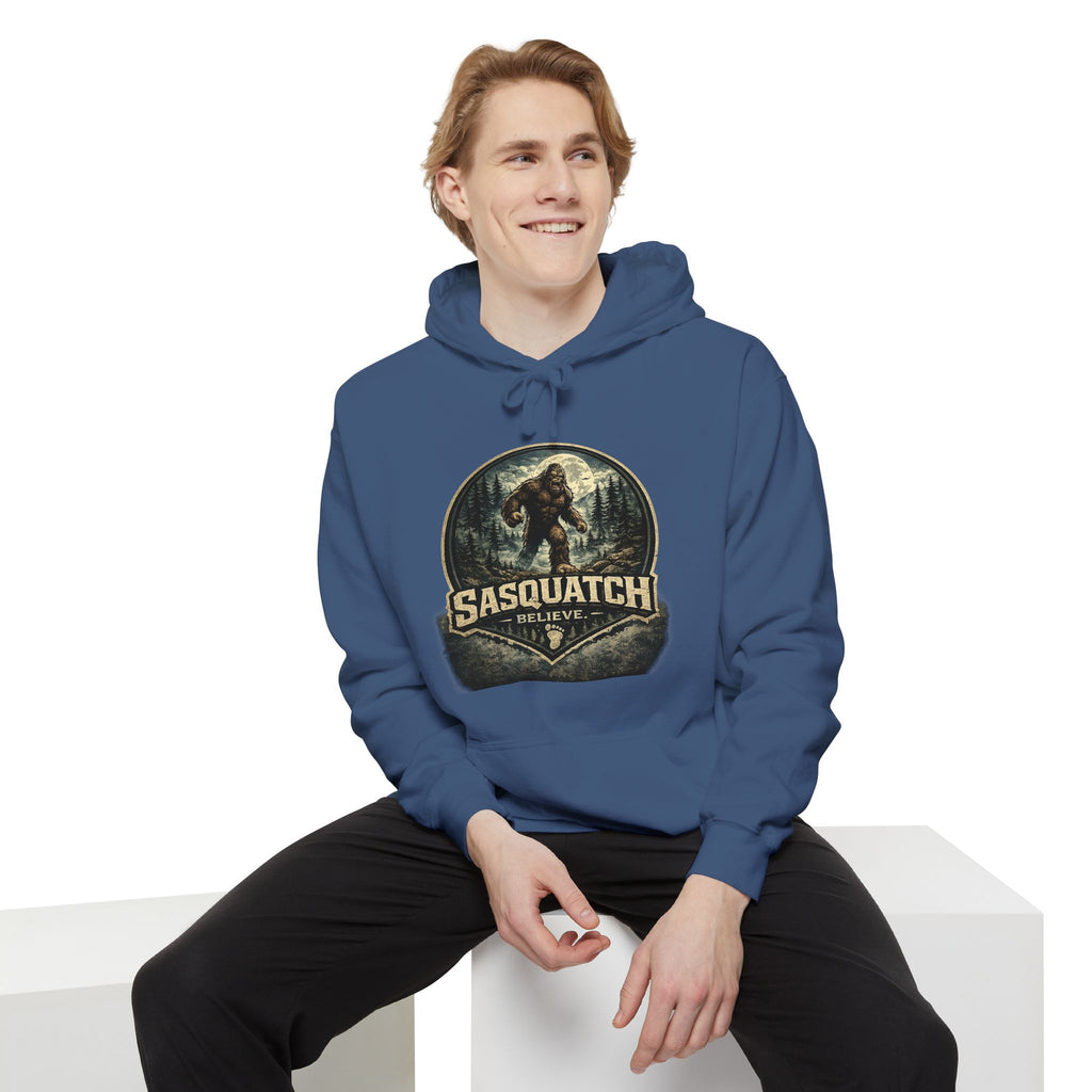Sasquatch Graphic Hoodie – Vintage Bigfoot Adventure Sweatshirt