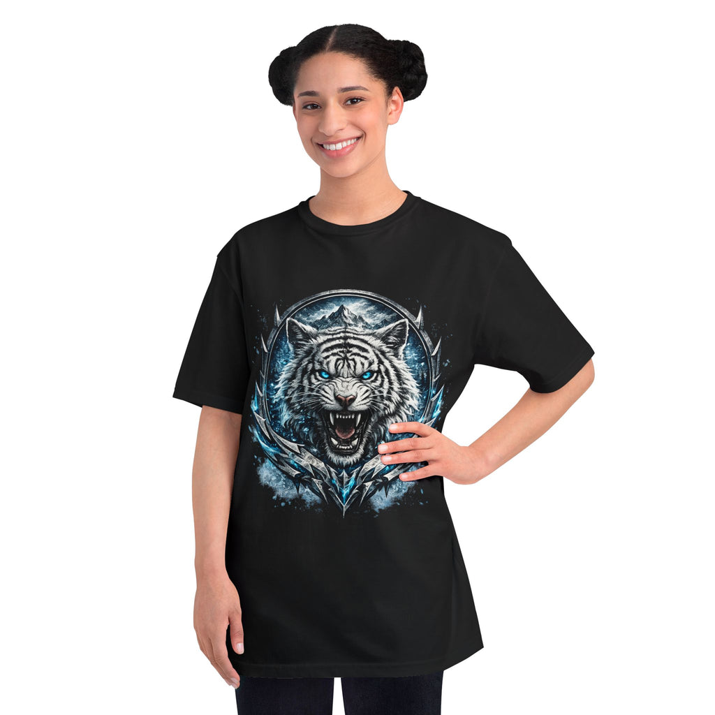 White Tiger Graphic T-Shirt — Fierce Ice-Cold Predator Design