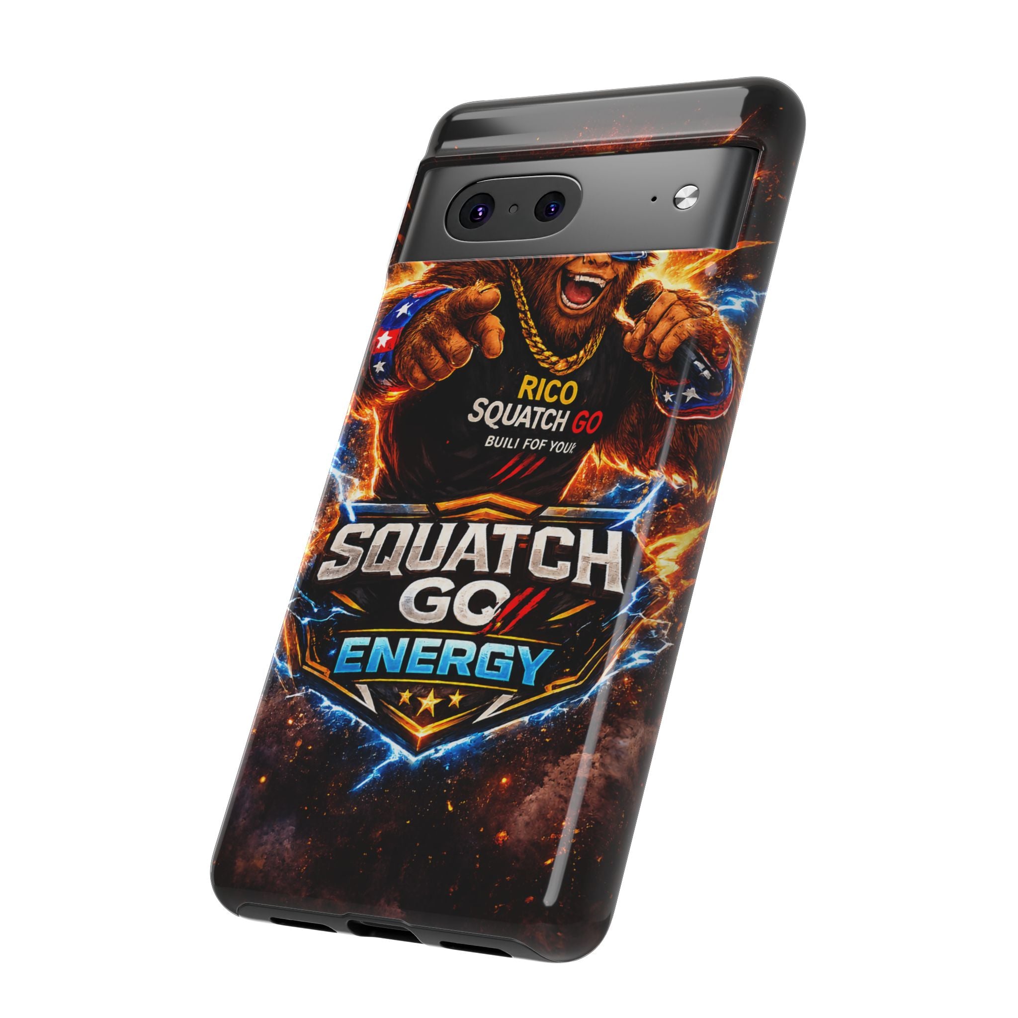 Squatch Go Energy Phone Case — 'Rico Squatch Go' Gamer Energized Tough Case