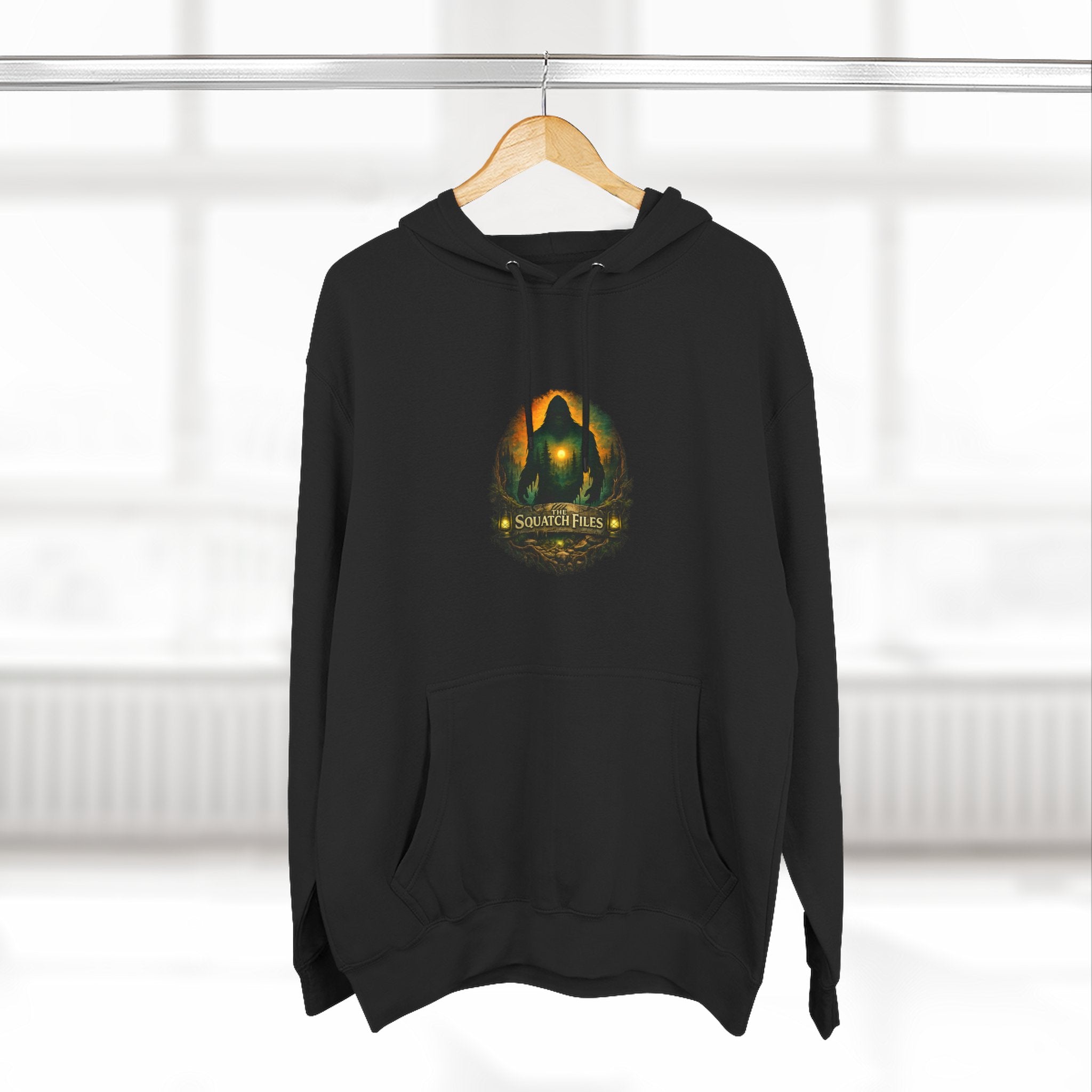 Squatch Go Energy Hoodie — Bigfoot Graphic Fleece Pullover (Made by Nature, Built by Science)