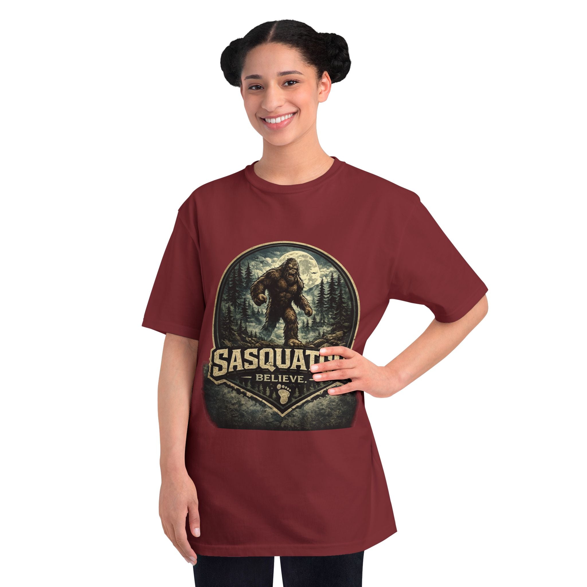 Sasquatch Believe T-Shirt — Vintage Bigfoot Forest Graphic Tee