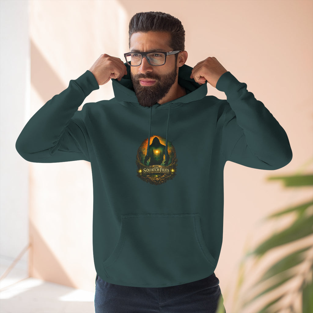 Squatch Go Energy Hoodie — Bigfoot Graphic Fleece Pullover (Made by Nature, Built by Science)