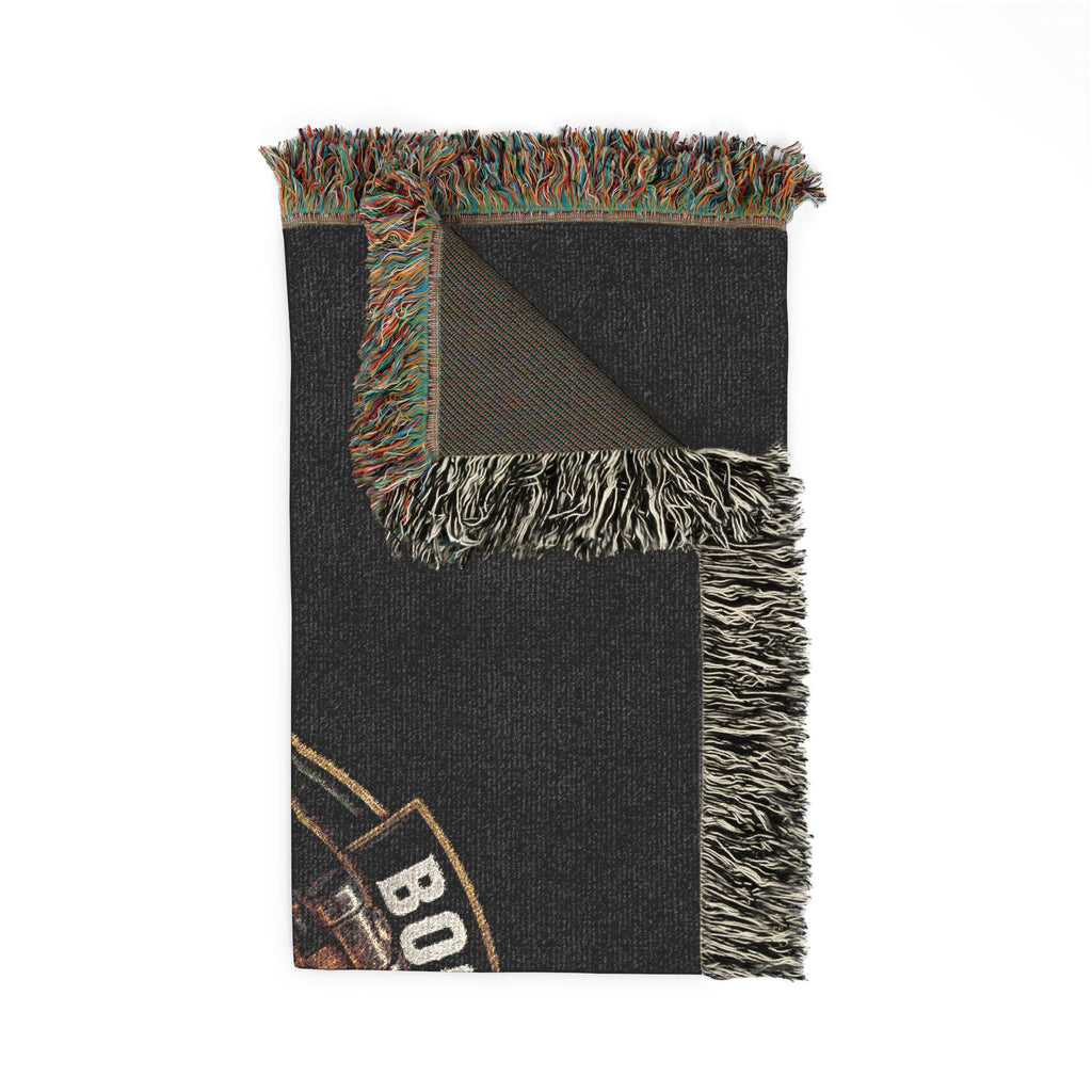Woven Blanket — 'Codecops Squatch Files' Retro Patch Throw