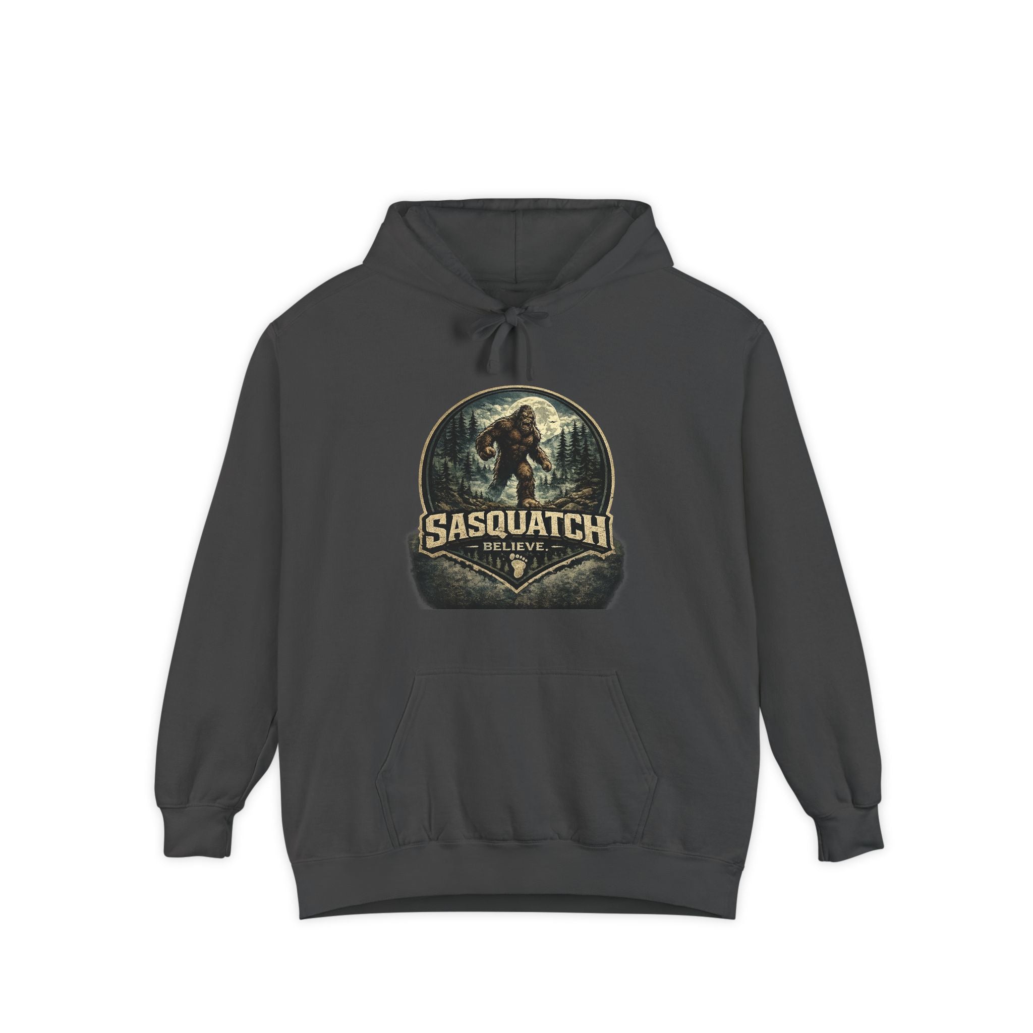 Sasquatch Graphic Hoodie – Vintage Bigfoot Adventure Sweatshirt