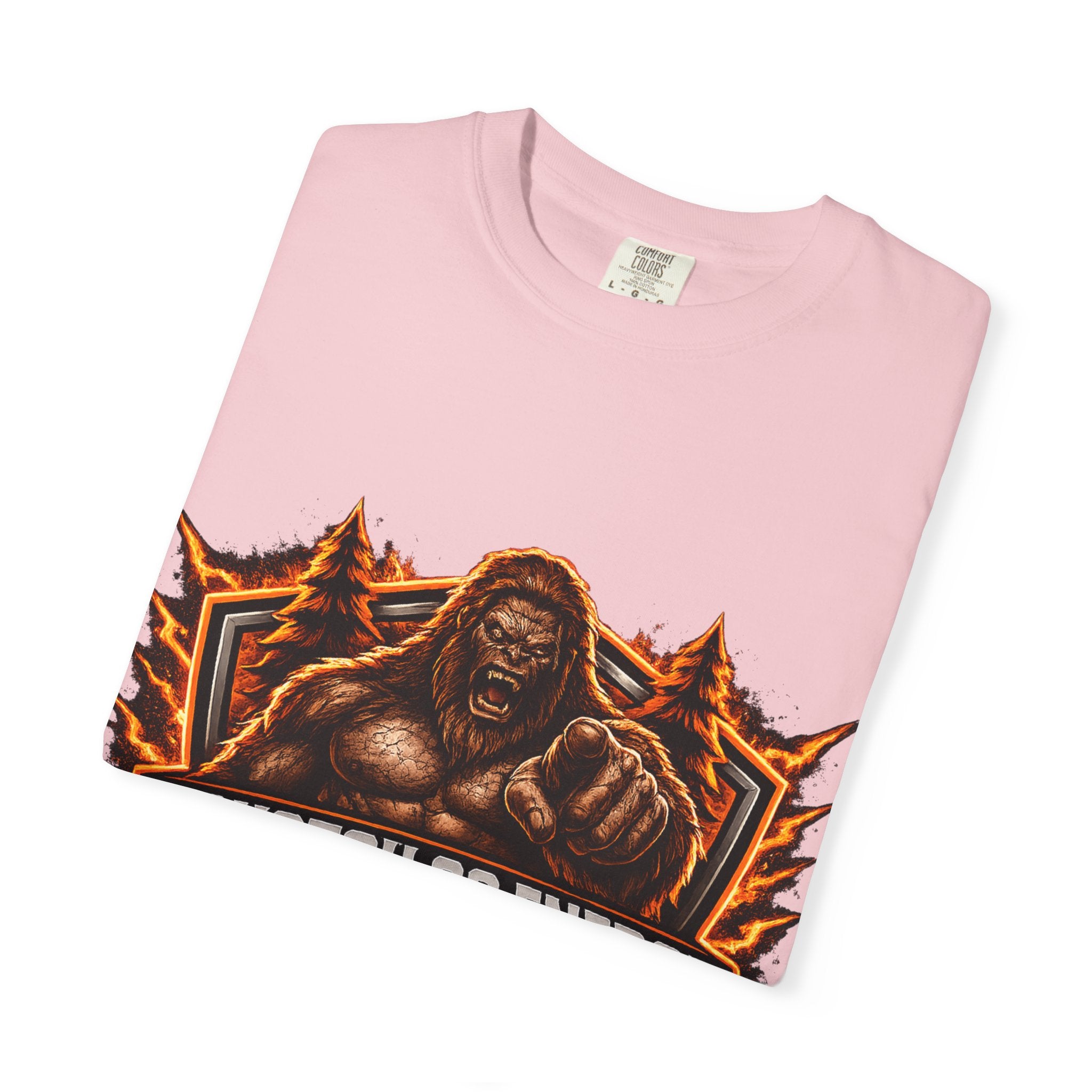 Squatch Go Energy T-Shirt — Sasquatch Vintage Badge Tee (Made by Nature • Built by Science)