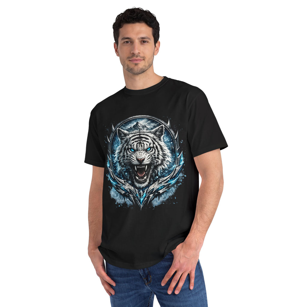 White Tiger Graphic T-Shirt — Fierce Ice-Cold Predator Design