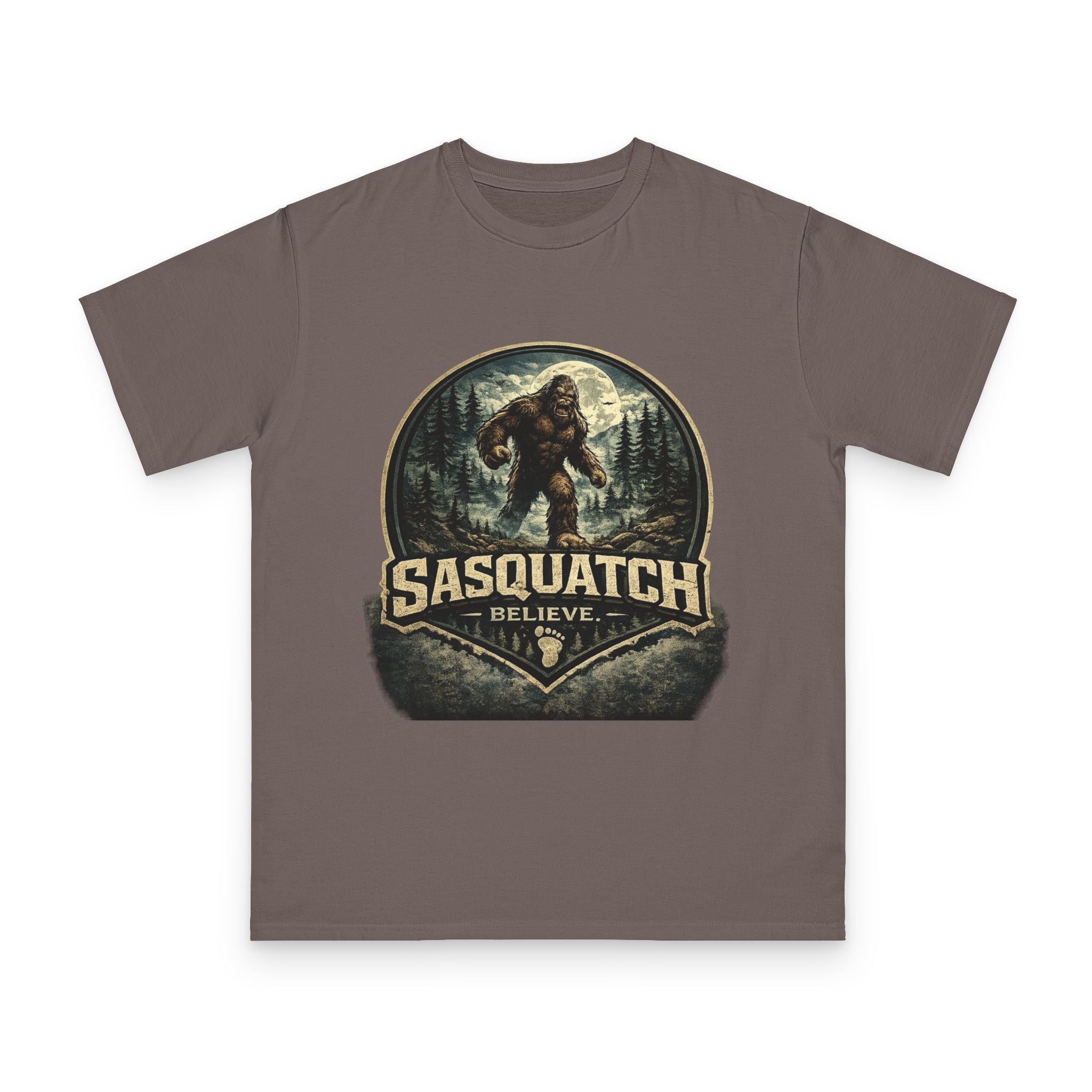 Sasquatch Believe T-Shirt — Vintage Bigfoot Forest Graphic Tee