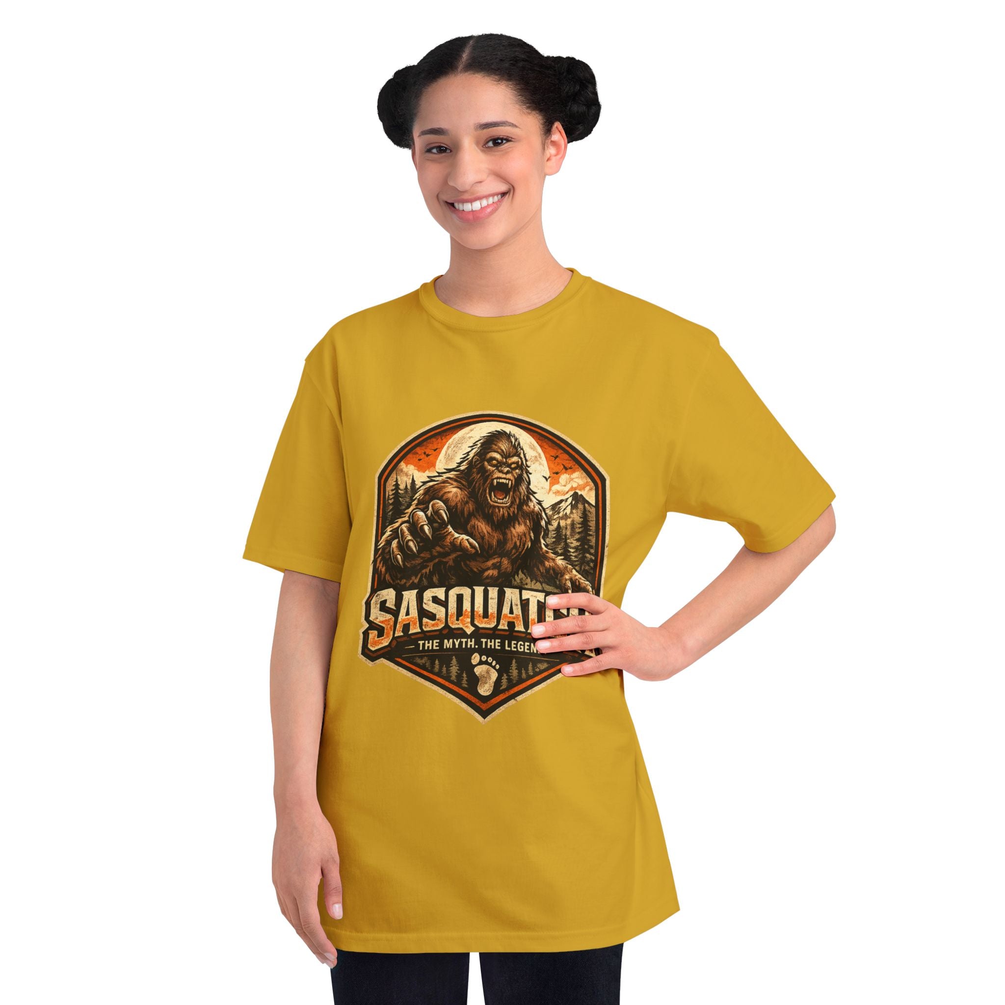Sasquatch Graphic T-Shirt — "Sasquatch: The Myth The Legend" Retro Outdoor Tee