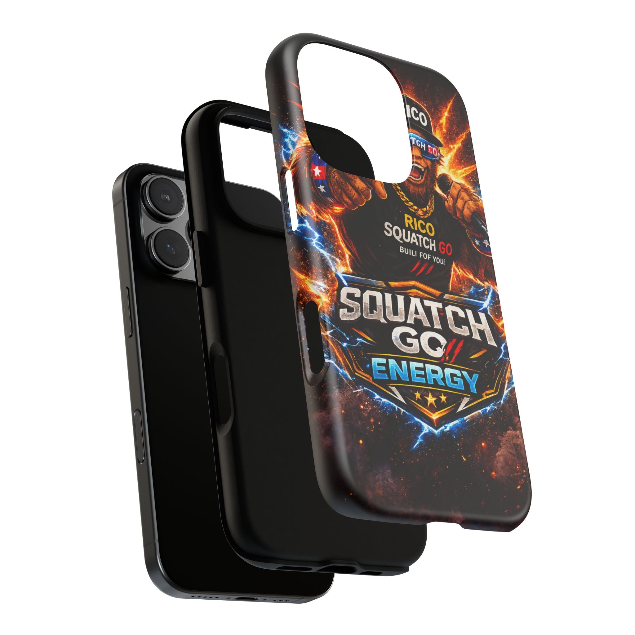 Squatch Go Energy Phone Case — 'Rico Squatch Go' Gamer Energized Tough Case