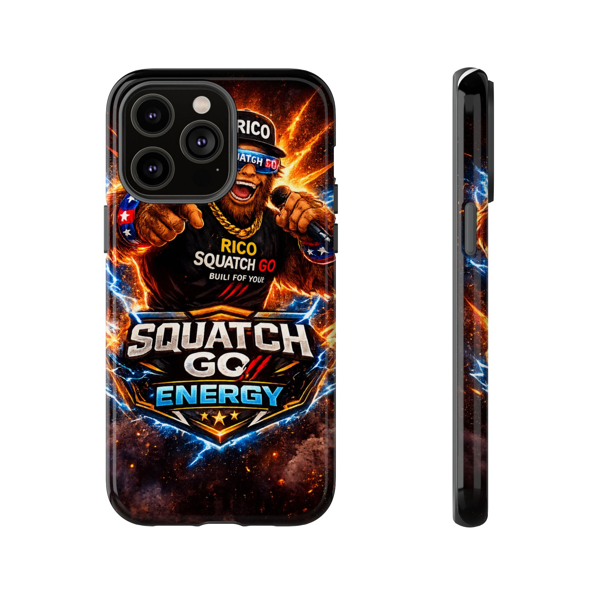 Squatch Go Energy Phone Case — 'Rico Squatch Go' Gamer Energized Tough Case