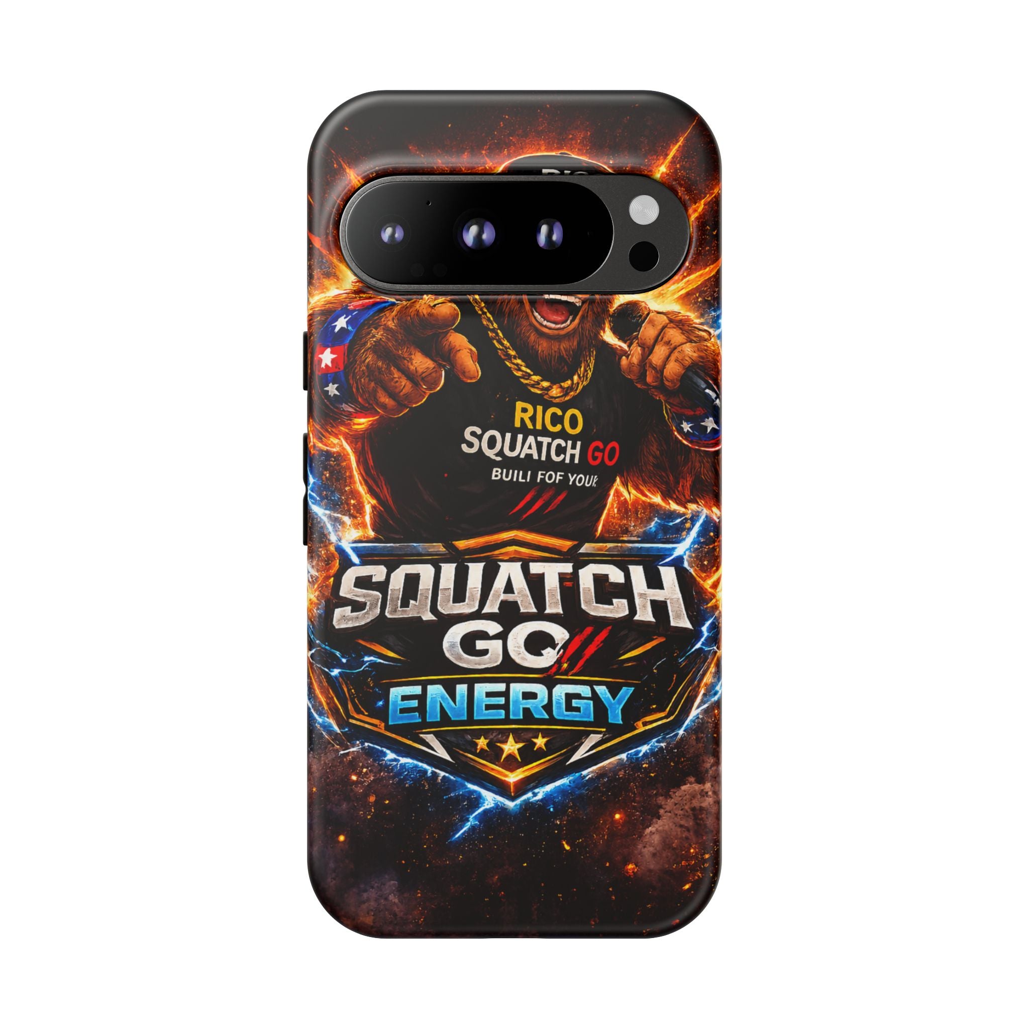 Squatch Go Energy Phone Case — 'Rico Squatch Go' Gamer Energized Tough Case