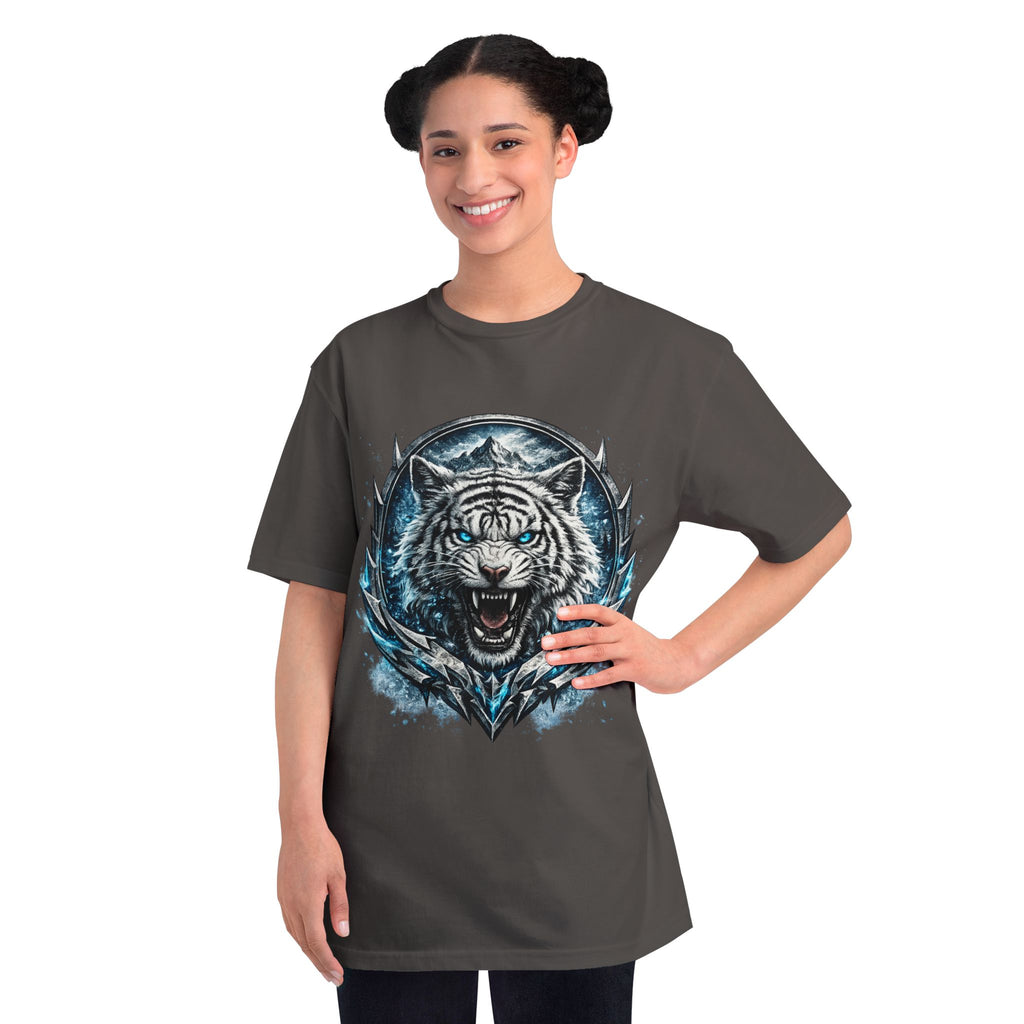 White Tiger Graphic T-Shirt — Fierce Ice-Cold Predator Design
