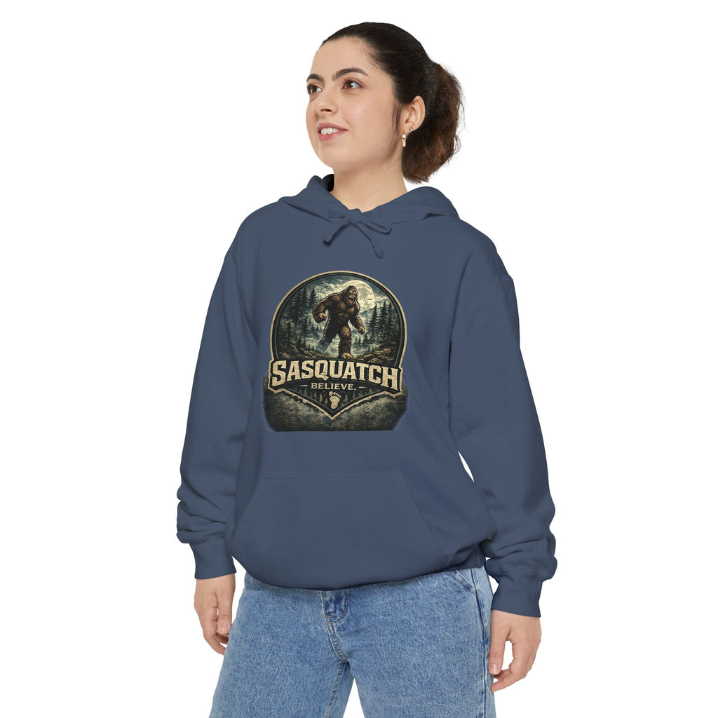 Sasquatch Graphic Hoodie – Vintage Bigfoot Adventure Sweatshirt