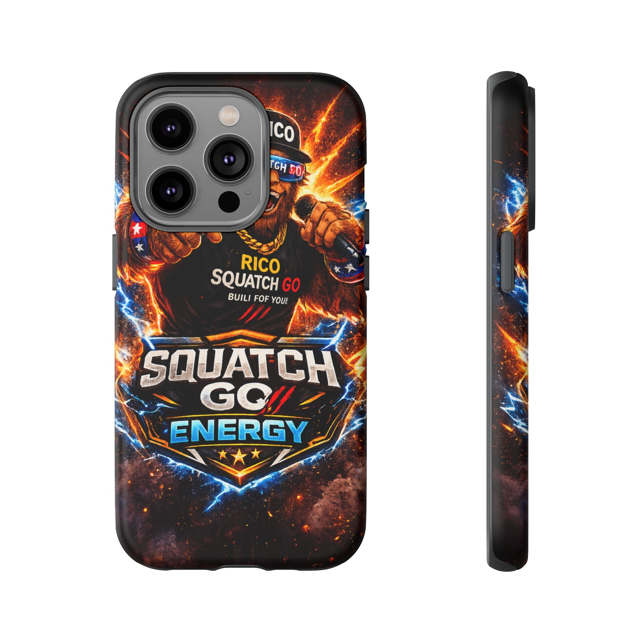 Squatch Go Energy Phone Case — 'Rico Squatch Go' Gamer Energized Tough Case