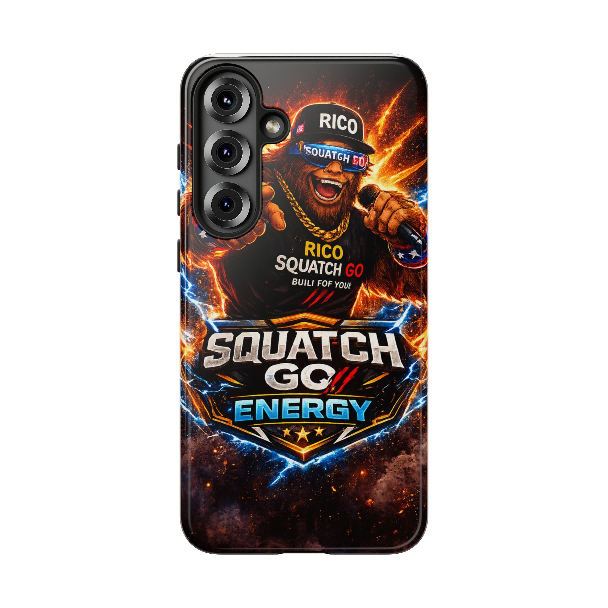 Squatch Go Energy Phone Case — 'Rico Squatch Go' Gamer Energized Tough Case
