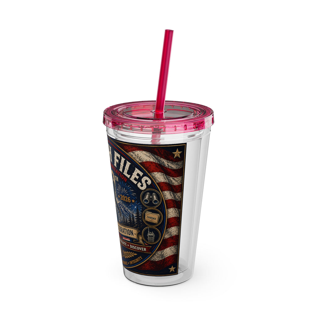 Sasquatch Files 250th Anniversary Tumbler — 16oz Insulated Straw Cup