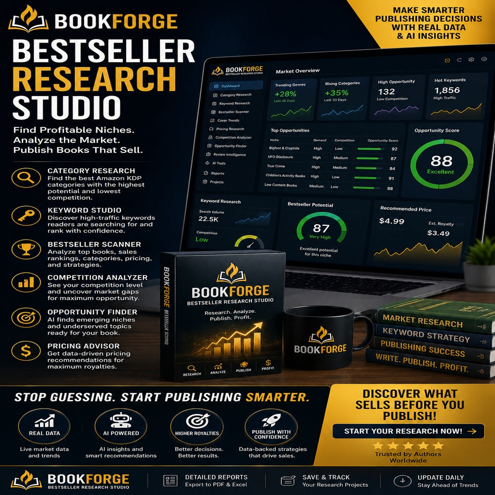 BookForge Bestseller Research Studio Version