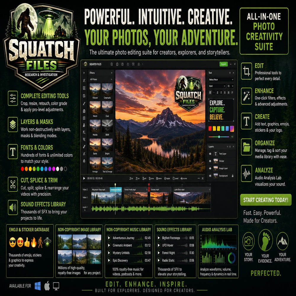 SQUATCH FILES VIDEO EDITOR ULTIMATE™