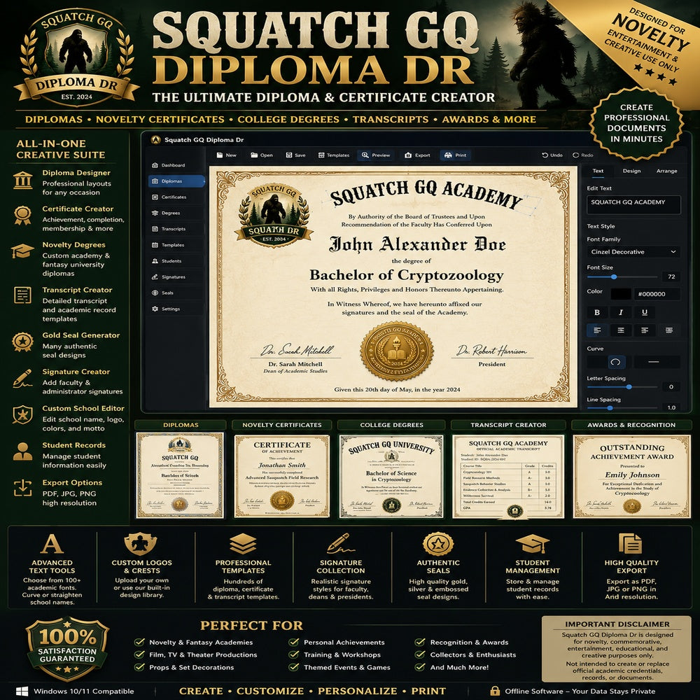 Squatch GQ Diploma Dr