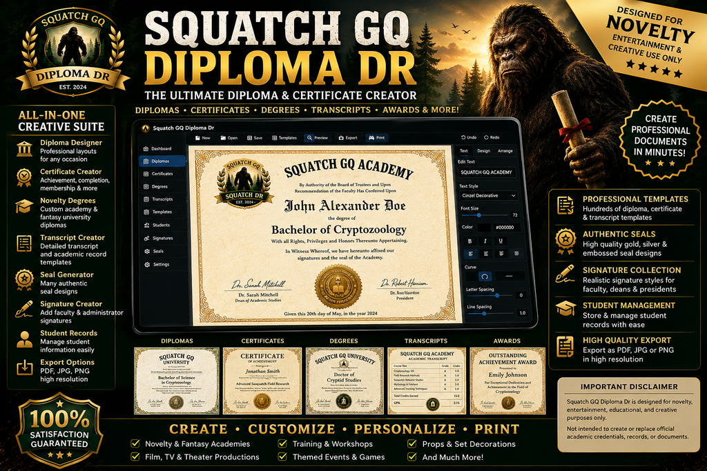 Squatch GQ Diploma Dr