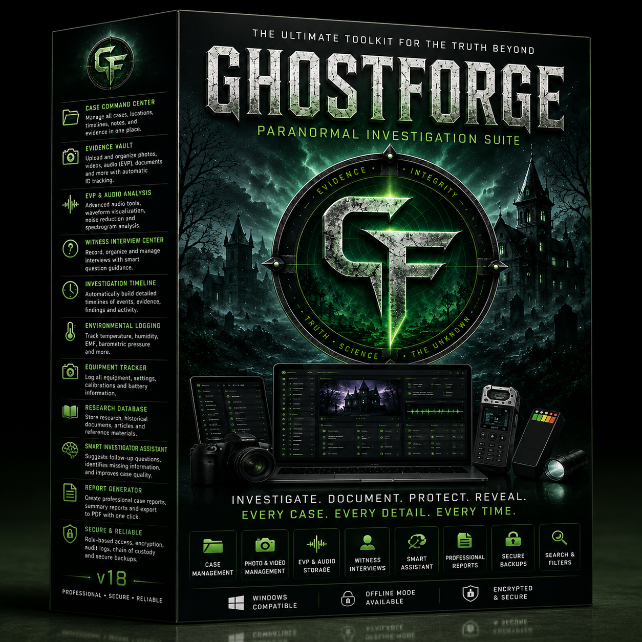 GHOSTFORGE PARANORMAL INVESTIGATION SUITE