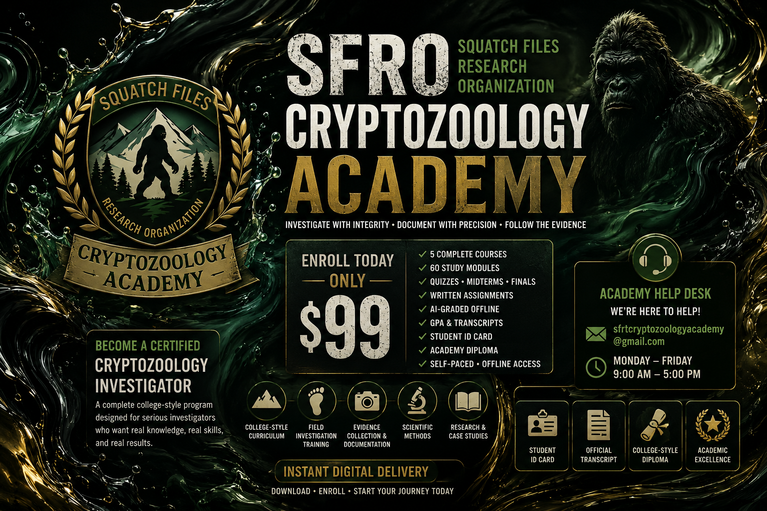 Squatch Files Cryptozoology Academy