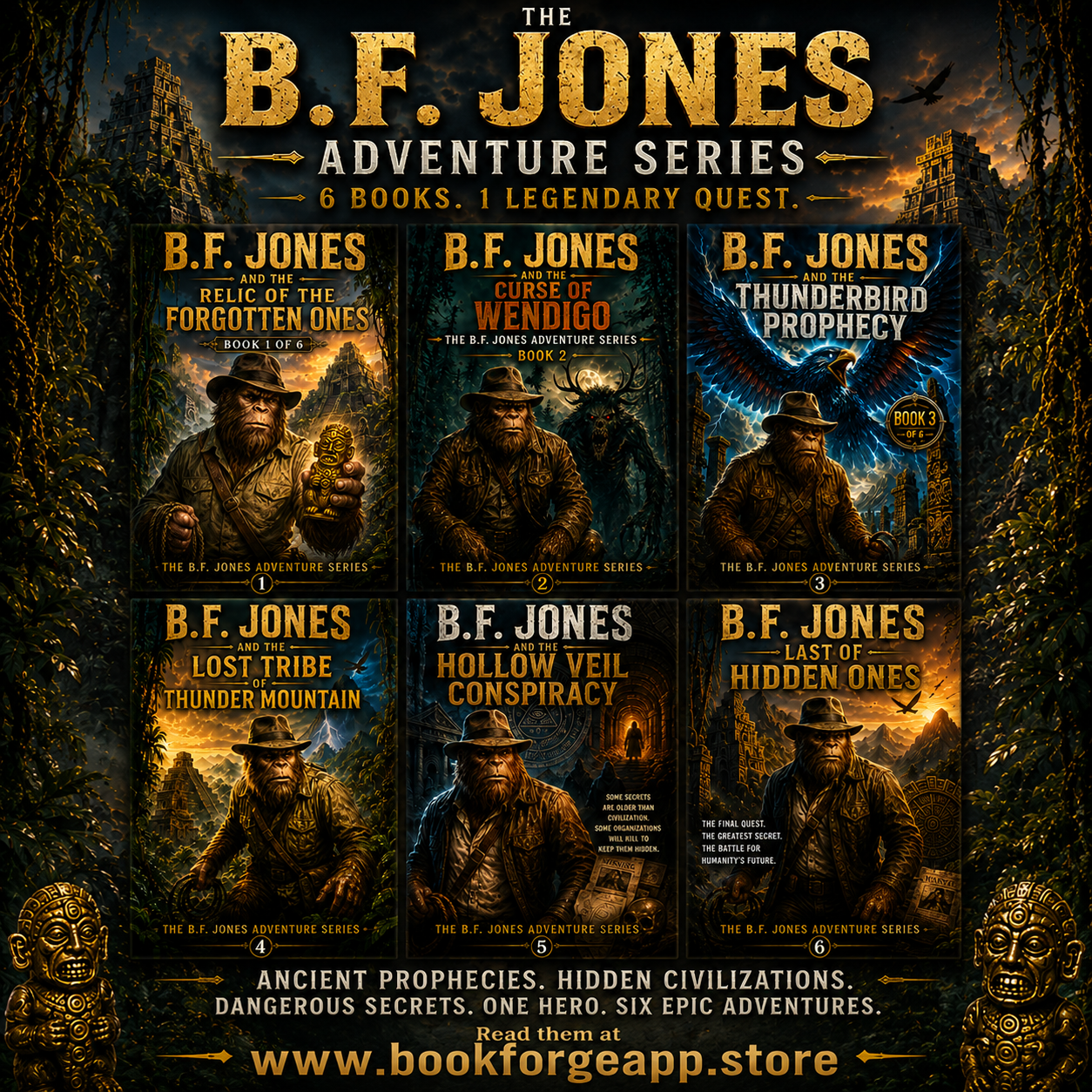 B.F. Jones Adventure Series – Complete 6-Book Collection