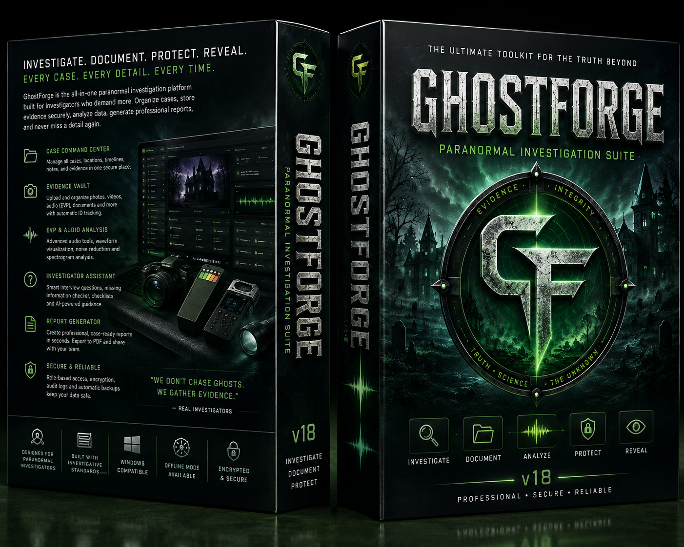 GHOSTFORGE PARANORMAL INVESTIGATION SUITE
