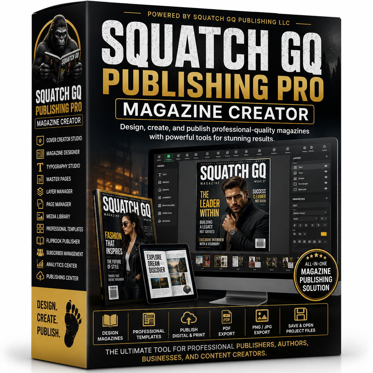 Squatch GQ Publishing Pro Magazine Creator